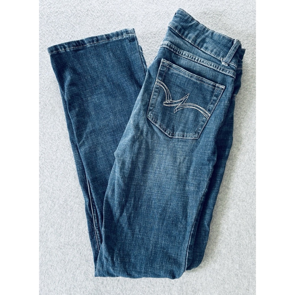 Wrangler Women's Boot Cut Blue Denim Jeans - 5x32‎ - Read